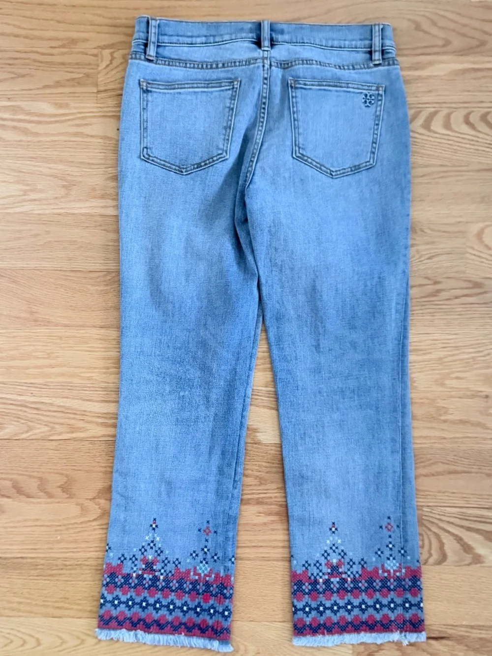 Tory Burch NWT Myers Cropped Boot Jean (27)